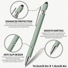 2/10/20pcs Metal Retractable Ballpoint Pens, Smooth Writing Tip, Multi-Color Options, Non-Slip Grip, Suitable For Daily Study, Office, Classroom Notes, Back To School, Christmas Student Office Supplies - A - View 2