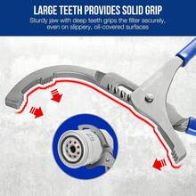 WORKPRO Oil Filter Wrench Set, 9" & 12" Oil Filter Removal Pliers Tools - A - View 5