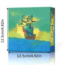 SAIL Strategic Sailing Adventure Board Game, Strategi Eksplorasi Samudra, Cocok untuk Malam Permainan, Permainan Peran Meja dengan Navigasi Kapal, Ubin , Kartu & Token, Menantang, Cocok untuk Pesta, Hiburan Interaktif, Permainan Menantang untuk Segala Usia - Hijau - View 4