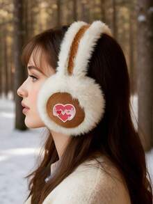 Autumn/Winter Plush Foldable Ear Muffs For Men And Women, Cute Ear Covers For Girls, Cold-Proof And Warm - Brown - View 9