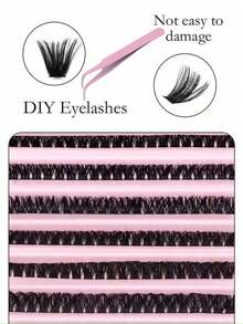 200 Clusters Thick False Eyelashes 80D Reusable Fluffy Single Cluster False Eyelashes Suitable For Party, Stage, Holiday Makeup - DD - View 6