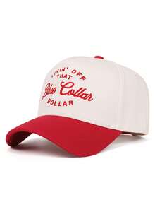 1pc Fashion Creative Hip Hop Hat Letter DOLLAR Embroidered Baseball Hat Outdoor Adjustable Sunshade Hat Daily Decorative Hat Unisex Skateboarding Hat - DOLLAR Letter - View 4
