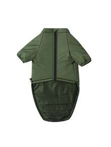 1 buah Pakaian Anjing Tebal Hangat Musim Dingin, Jaket Musim Dingin untuk Anjing, Pakaian Dua Kaki Cocok untuk Anjing Sedang dan Besar, Pakaian Natal Hewan Peliharaan - Dark Green - View 7
