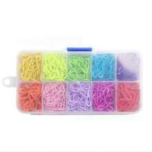 500Pcs Box Of 500 Colorful Gourd-Shaped Safety Pins, Perfect For Sewing And Knitting Marking, Multi-Color Safety Pins, Ideal For Sewing Projects And Clothing Alterations, Packed In Plastic Box With 10 Compartments, Mixed Colors - Multicolor - View 5