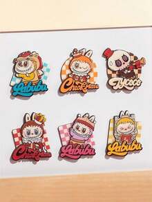 Labubu The Monsters Let's Checkmate Series Blind Box Magnetic Fridge Magnets, 6 Regular Styles + 1 Hidden Edition, Memo Board Decorative Stickers, Toy Blind Box Collectible, Birthday And Christmas Gift - Multicolor - View 8