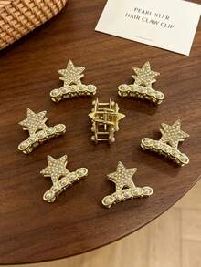 4/10PCS Luxury Style Sparkling Rhinestone Mini Hair Claw Clips, Elegant Rhinestone Bangs Clips, Glamorous Hair Clips, Versatile Niche Hair Accessories, Non-Slip And Secure, Suitable For Daily Commute, Party And Banquet - Multicolor - View 6