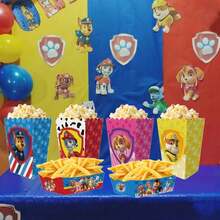 12pcs/Random 1pc Dog Cartoon Theme Candy Box, Popcorn Box, Theme Party Popcorn Box, Candy And Cookie Box, Party Gift Bag, Party Small Gift Box, Suitable For Birthday Party, Halloween, Christmas, Party Holiday, Popcorn Box Decoration, Party Candy And Popcorn Box Decoration - Multicolor - View 5