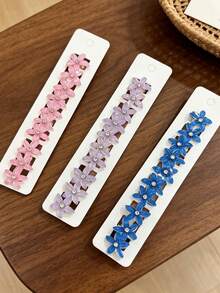 10/20pcs Smooth Mini Metal Hair Clips, Butterfly & Heart Shaped Hairpins, Suitable For Braiding & Updo, All Seasons, Perfect For Daily, Party & Wedding Hair Accessories - Multicolor - View 13