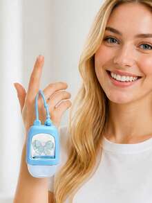 Dopamine Color Palette Refillable Squeeze Bottle - Equipped With Silicone Sleeve And Bow; Portable Mini No-Rinse Hand Sanitizer Bottle, Leak-Proof Design, Refillable (Also Suitable For Water, Lotion, Etc.); Travel Size, Vibrant Colors, Suitable For Office, Gym, Travel And Campus Use. - Multicolor - View 6