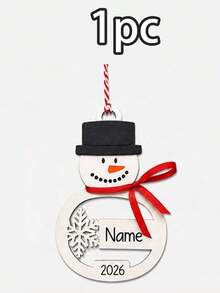 Custom Snowman Name Christmas Ornament, Personalized Snowflake Tree Hanging Decor, Festive Winter Holiday Style, Customized Christmas Tree Decoration, Customizable Name Ornament, Christmas Home Decor, Holiday Keepsake Gift 2026, Christmas Gifts - Style C - View 39