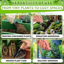 6pcs Mini Gardening Tool Set - Flower Planting Potted Plants And Small Gardening Tools - Wooden Handle For Transplanting Seedlings, Cultivating And Weeding Flowers And Vegetable Seedlings - Suitable For Precise Gardening Operations - A - View 9