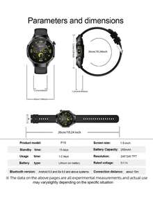 AQMWWG New Upgraded Smart Watch For Men And Women, With Flashlight Function, Wireless Call/Message Notification, Pedometer, Calorie, Multiple Sports Modes, Music/Photo/Alarm And Other Functions, Ideal Gift For Men And Women - View 6