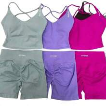 Women Two-Piece Outfits - Violet Purple - View 6