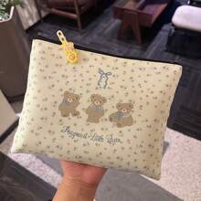Blue Plaid Handbag Large Capacity Bestselling Makeup Bag Student New Style Versatile Storage Cartoon Makeup - View 11