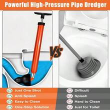 Upgraded Toilet Plunger, High Pressure Toilet Plunger, Powerful Drain Unclogger, Toilet Brush And Plunger Set, All Purpose Toilet Unclogging Bathroom(Plunger Upgrade) - Plunger Upgrade - View 5