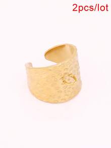 2pcs Stainless Steel Open Rings Findings Silver Gold Color Wide Round Chain Ring Base For DIY Rings Jewelry Making Accessories - DIY Ring - View 24