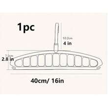 1pc Foldable Multi-Function Wardrobe Clothes Hanger, 11-Hole Non-Slip Bedroom Drying Rack, 360° Rotating Multi-Hook Living Room Storage Hanger, Suitable For Wardrobe, Bedroom, Living Room, Balcony, Kitchen And Bathroom Storage. Multi-Function Space-Saving Bedroom Furniture Clothes Hanger, Foldable Storage Standing Wardrobe Hanging Rack, 11-Hole Non-Slip Wardrobe Clothes Hanger, Multi-Hook Bedside Cabinet Hanging Rack, Moisture-Resistant Practical Kitchen Furniture Clothes Hanger, Style/Color Random. - Multicolor - View 10