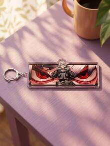 1pc/5pcs Gachiakuta Themed Acrylic Keychains, Featuring Cool Character Eye Close-Up Background And Full Body Illustration Design, Fashionable Bag Charm, Suitable For Back To School, Gift For Anime Fans, Exquisite Collection, All Seasons - Multicolor - View 7