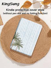 Kingsung Coconut Tree & Stripes Pattern Y-Shaped Folding Acrylic Tablet Case Compatible With Samsung Tablets/Pad Mini6/7/9.7/10.2/10.5/10.9/12.9/Pro 11, 10th Generation, Protective Cover Supports Multi-Angle Adjustment, Six Ways To Place The Bracket, Built-In Pen Slot, Anti-Drop Protection, Automatic Wake/Sleep.Compatible With Kindle Paperwhite 12th Gen 2024,Kindle 11th Gen 2022,Clara Colour. - Multicolor - View 10