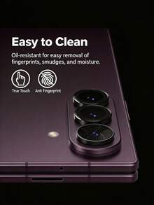 1-Pack [2026 New] 9H Tempered Glass Camera Lens Protector ForSamsung Galaxy Z Fold 8 Ultra/Z Fold 8/Z Fold 7/Z Fold 6, Black, Individual Lens Cover, Custom Installation Tool, Scratch-Resistant, HD Clear, Case Friendly, Easy Install - Black - View 7