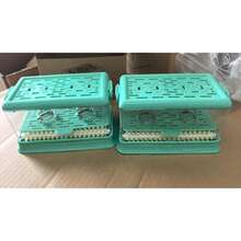New Household Soap Dish With Cover And Draining Tray Soap Holder With Multi-Function Cleaning Brush For Bath Laundry - Green - View 7