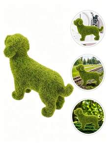 1pc Realistic Puppy Decorative Figurine, Flocked Animal Ornament For Outdoor Garden, Patio, Backyard Landscape Decor - Multiple Styles - View 10