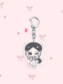 1pc/6pcs Acrylic Keychain, Super Real Me Album Cartoon Character Bag Charm, Y2K Sweet K‑Pop Bag Accessory, Key Holder, Christmas Halloween Gift - Multicolor - View 6