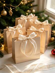 1/2 rulle julglitter metallisk band, vit och guldig paljettnätstyg, lämplig för julgransdekorationer, presentinslagningsrosetter, julfeststolsryggsdekorationer, vinflaskedekorationer och jul-DIY handgjorda kransdekorationer. - Flerfärgad - Visa 7