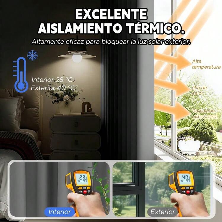 AMOROSA 2 Piezas Cortinas Blackout 300*230 cm para Ventana,Suaves y Elegantes,Ayudan a Bloquear la Luz y Proteger la Privacidad, Selección Familiar para Recámara,Sala,Dormitorio y Hogar-Gris Claro - Gris Claro - Añade 6