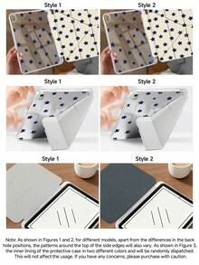 Kingsung Simple Stars Pattern Y-Shaped Folding Acrylic Tablet Case Compatible With Samsung Tablets/Pad Mini6/7/9.7/10.2/10.5/10.9/12.9/Pro 11, 10th Generation, Protective Cover Supports Multi-Angle Adjustment, Six Ways To Place The Bracket, Built-In Pen Slot, Anti-Drop Protection, Automatic Wake/Sleep.Compatible With Kindle Paperwhite 12th Gen 2024,Kindle 11th Gen 2022,Clara Colour. - Multicolor - View 8
