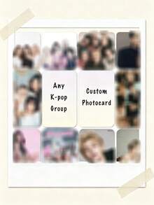 Custom Photo Cards, Personalized Photo Cards, Double-Sided Photo Cards, DIY Photo Cards, Kpop Fan Cards, Custom Kpop Cards, Fan-Made Cards, Concert Cards, Sports Trading Cards, Basketball Cards, Football Cards, Football Cards, Athlete Cards, Collectible Cards, Photo Souvenirs - Multicolor - View 7