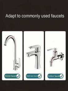Multifunctional Kitchen Faucet Extender / Solid Air Freshener Tablet. This Faucet Extender Features An Efficient Water-Saving Design With A High-Pressure Anti-Splash Rotating Nozzle, Making It An Excellent Gift. - Silver - View 9