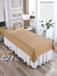1pc Waterproof Oil-Resistant SPA Massage Bed Sheet, Machine Washable, Polyester Material, Suitable For Beauty Salon (Note: Product Material Is Waterproof And Relatively Stiff) - Multicolor - View 5