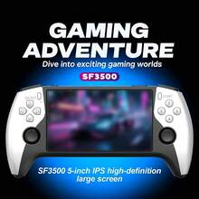 SF3500 Retro Portable Handheld Game Console, 5-Inch IPS HD Screen, Built-In 20000+ Games, Multi-System Support, FHD Interface Video Game Player, Ideal Birthday And Christmas Gift For Adults - View 5