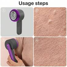 Electric Lint Remover, Fuzz Remover, Pill Remover, Powerful Lint Shaver With LED Digital Display, Multi-Function Lint Remover For Clothes, Bedding, Sofa, Car Seat, Cushion - Multicolor - View 8