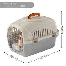 1pc Portable Hard Shell Cat Carrier, Secure Pet Travel Cage With Lock, Top-Opening Design, With Ventilation Holes, Suitable For Kittens, Puppies And Small Pets - Multicolor - View 13