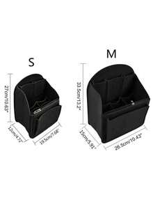 1pc Backpack Organizer Bag, Car Cosmetic Storage Bag, Felt Backpack Organizer Bag, Multi-Pocket Backpack Organizer Bag, Multi-Function Bag In Bag, Zipper Design Travel Backpack Organizer Bag, Backpack Organizer Liner Bag - A - View 3