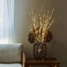 1pc Lighting White Birch Tree Branch Decorative Lamp,Battery-Powered,Suitable For Indoor Christmas,Romantic Weddings And Fashionable Home Decoration.Without Battery,Festive Lighting,Wedding Decor,Modern Lamp,Durable Construction,Decorative Light - Multicolor - View 4