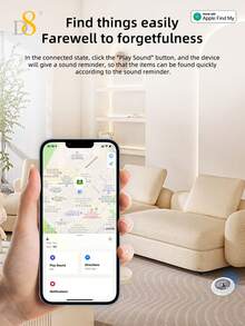 D8 Key Finder Tag (IOS Only), FindMy Tracker Item Locator With Keychain, Suitable For Keys, Pets, Wallets, Backpacks And Tablets, Includes Battery, Compatible With FindMy APP, Global Positioning, Long Battery Life, Phone APP Control, IOS Key Locator - Multicolor - View 7