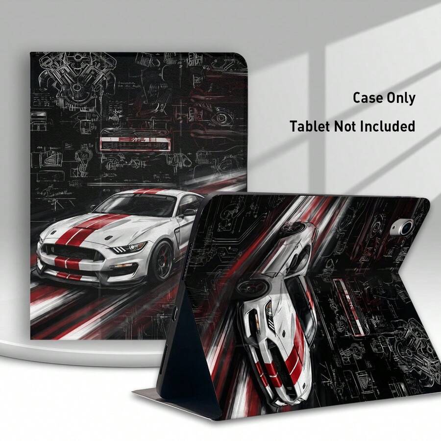 跑車 UV 列印平面圖案,適用於 保護殼 /MatePad 11.5 2025/MatePad SE 11inch/Honor 平板保護殼/Honor 9/10/X8A/ Pad SE 11inch(2023)/ Pad 2/ A9 及更多/ 11th Gen A16 保護殼 - 款式16 - 查看 1