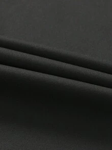 Setelan Jaket dan Celana Olahraga Luar Ruangan Kasual Minimalis Longgar untuk Pria, Musim Semi/Gugur - Hitam - View 7