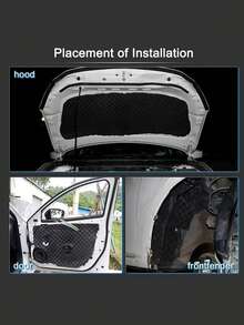 High-Density Self-Adhesive Soundproofing Foam Insulation Roll, Black Noise Reduction Heat Insulation Mat For Car Walls Doors Floor - Egg Crate Foam - View 3