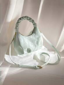 New Pleated Cloud Bag, Mini Handbag, Crossbody Bag, High-End Cloud Mini Bag, Lightweight Luxury Vintage Small Bag - Multicolor - View 8