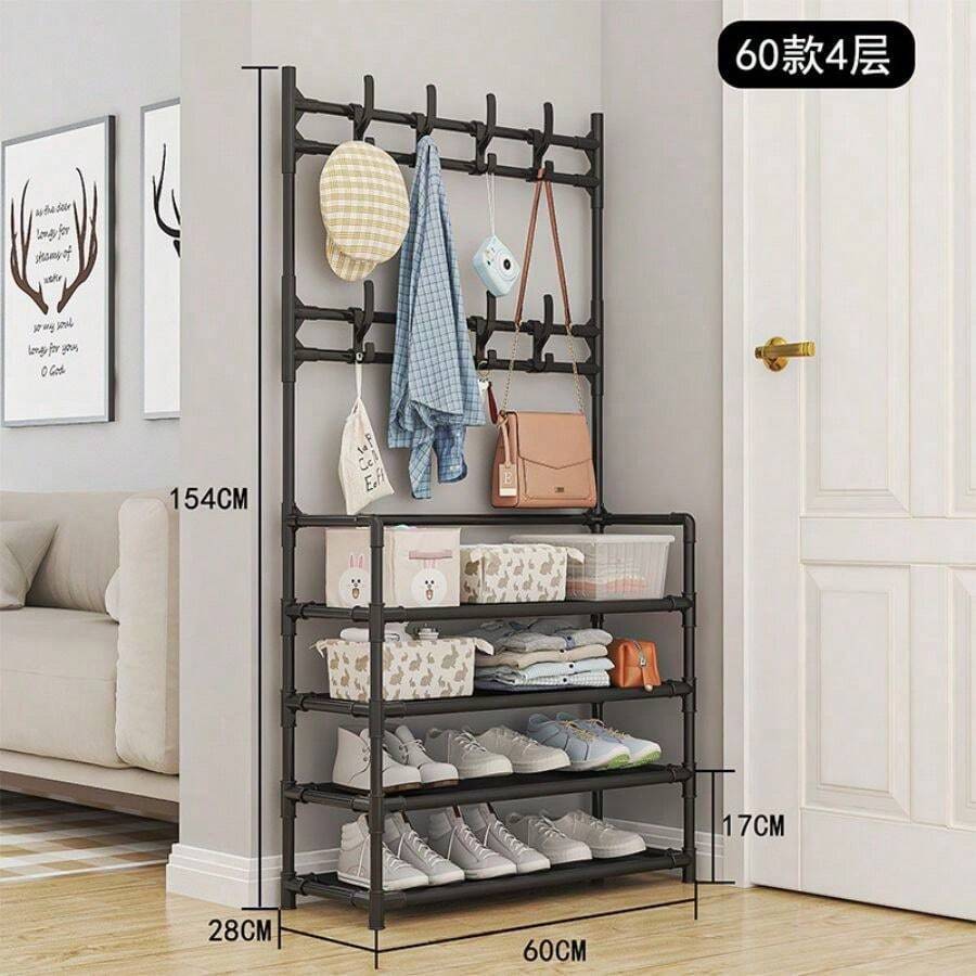 Entryway Shoe Organizers - Black - View 1
