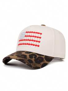 1pc Fashion Creative New Baseball Hat Small Red Flower Embroidered Skateboard Hat Outdoor Adjustable Sunshade Hat Daily Leisure Decorative Hat Unisex - Little Red Flower - View 10