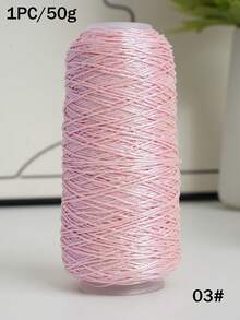 Shiny Metallic Crochet Thread – 50g Gold & Silver Twisted Steel Wire, Ideal For DIY Handbags, Summer Totes, Sun Hats, And Christmas/Halloween Decorations - 50g/1PC - View 12