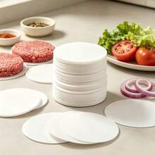 200pcs Hamburger Frozen Meat Patty Separator Paper, Oil Absorbent Paper For Baking And Grilling, Non-Stick Paper, Suitable For Separating Pressed Hamburger Patties, Frozen Meat Patties, Perfect For Separating Hamburger Patties, Cookies, Pies, Mousse - Multicolor - View 4
