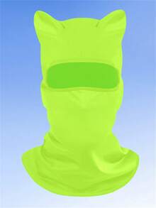 1pc Unisex Face Ski Mask, Balaclava With Cat Ear Design, Suitable For Music Festivals, Halloween, Carnival Parties, Outdoor Motorcycle Activities - Multicolor - View 6
