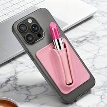 2pcs Square Silicone Phone Stand, Soft Silicone Material, Used For Storing Lipstick And Credit Cards, Protects Phone Case, Slouchy Stand, Portable Adhesive Stand, Suitable For Smartphones, Lipstick, Other Small Items, Durable And Easy To Use - Multicolor - View 4