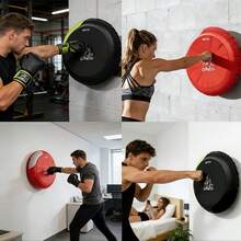 ZM Health Wall‑Mount Boxing Punching Pad Portable Wall Boxing Target, Heavy Duty Punch Training Pad For Home Workout, Boxing Practice Fitness Strike Target For Indoor Exercise - Multicolor - View 9